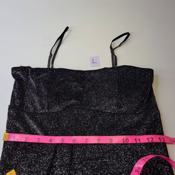 Sparkly Strapless Glitter Black Mini Dress Various Sizes S M L - Picture 16 of 16